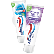 Aquafresh freshmint, intense white of tandsteen controle tandpasta